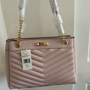 Michael Kors Pink Quilted Whitney Shoulder Bag NWT